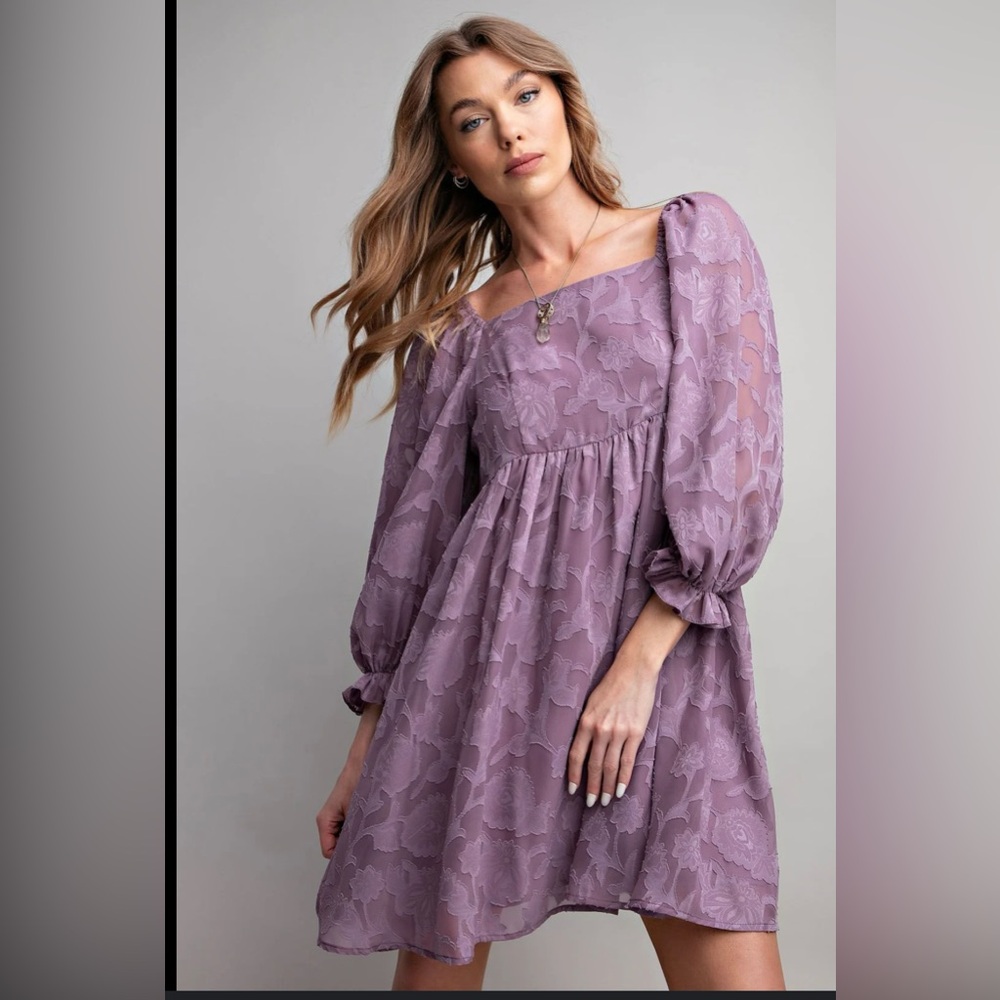 Elegant Purple Women's Dress